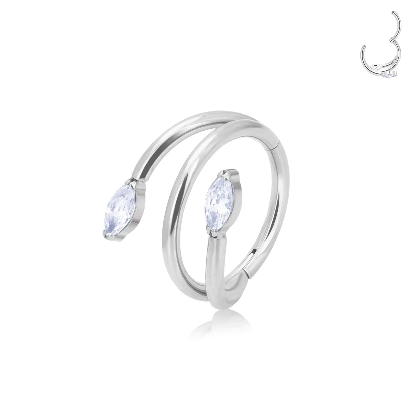 Piercing Anneau Assik Argenté
