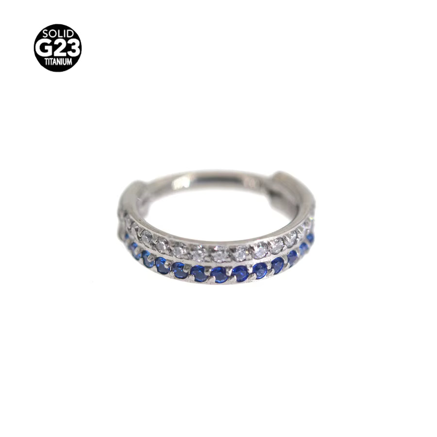 Piercing Anneau Armie Saphir