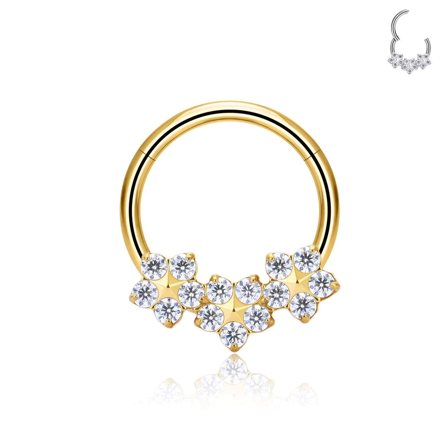 Piercing Anneau Agné Doré