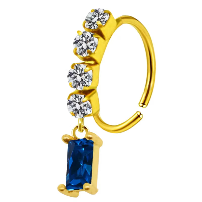 Piercing Nez Note Bleu