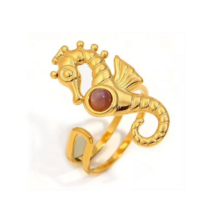 Bague Seahorse Jade