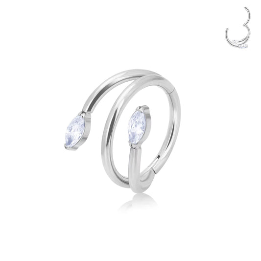 Piercing Anneau Assik Argenté