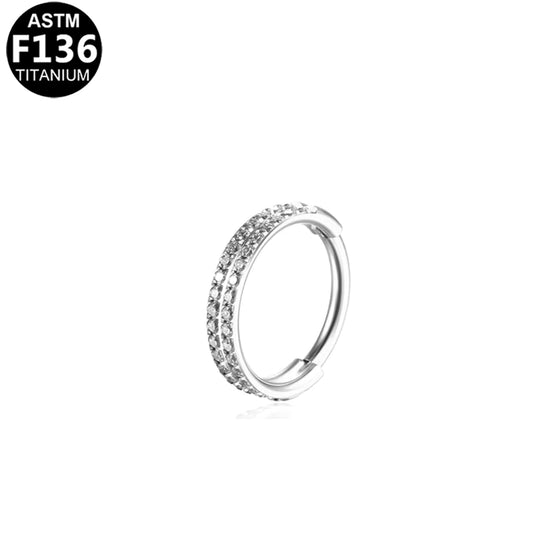 Piercing Twin Sparkle Argenté