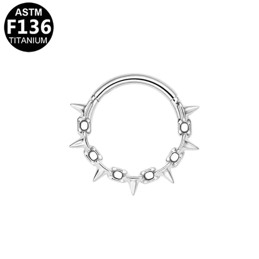 Piercing Nez Spike Halo Argenté
