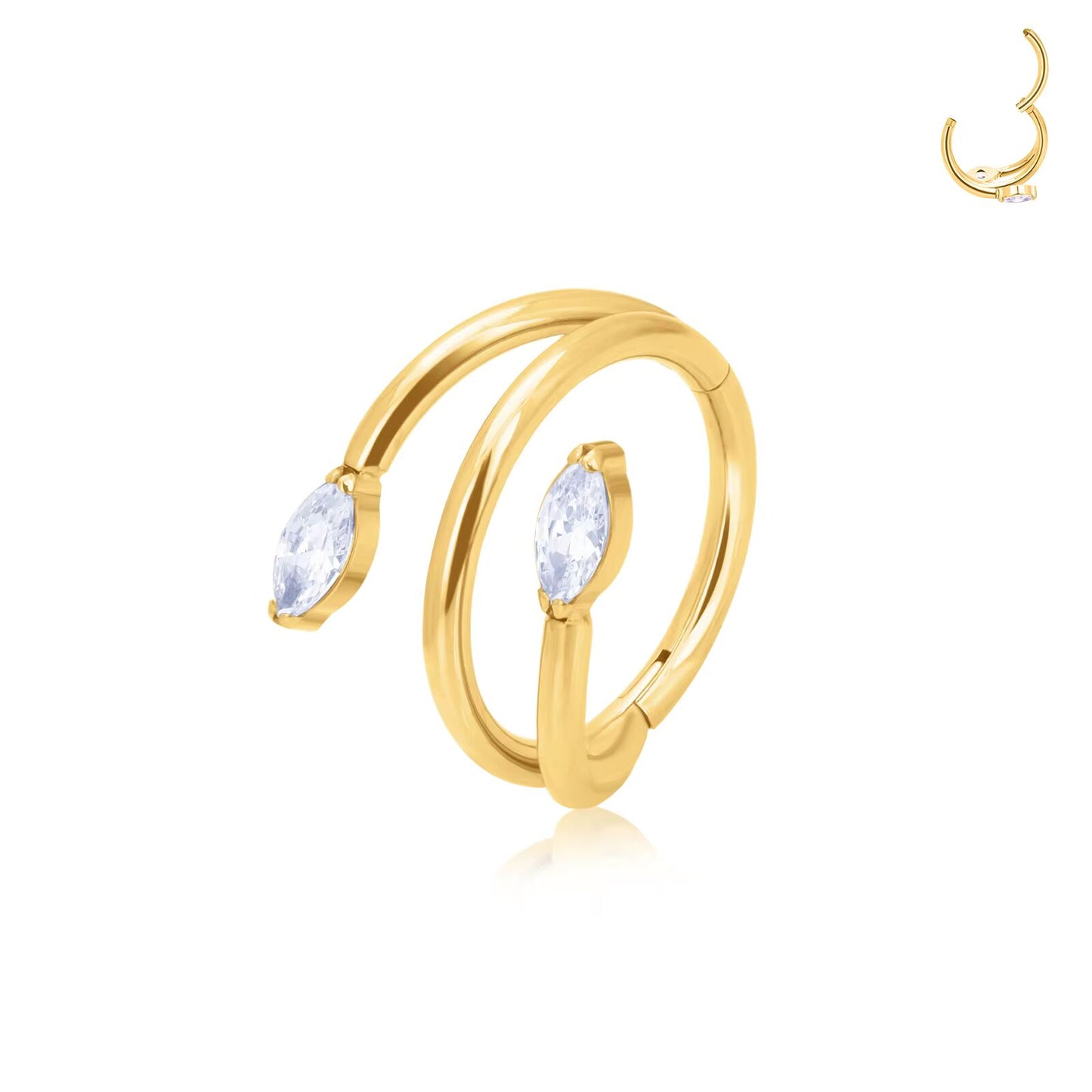 Piercing Anneau Assik Doré
