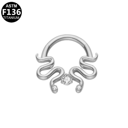 Piercing Nez Serpentina Argenté