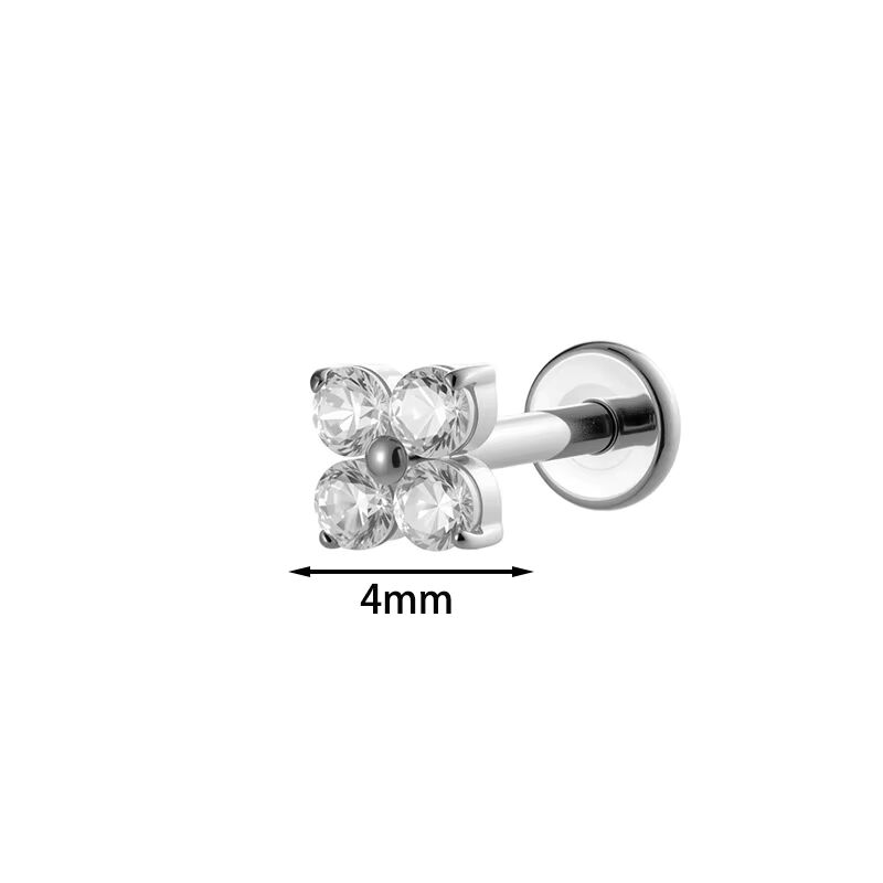 Piercing Larone Argenté 4 mm