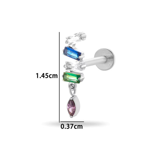 Piercing Lenvoutant Argenté