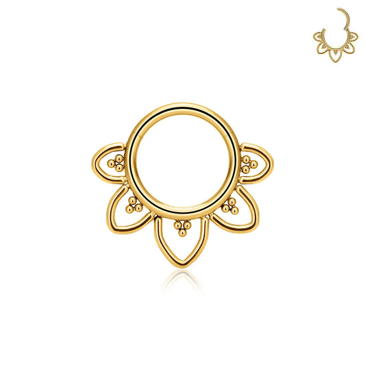 Piercing Anneau Aquatua Doré
