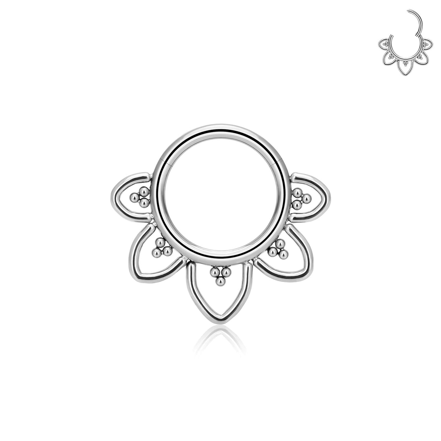 Piercing Anneau Aquatua Argenté