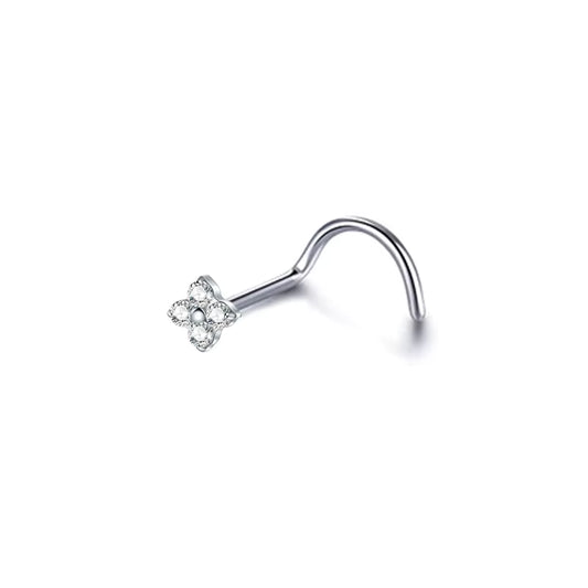 Piercing Nez Trèfle Pavé