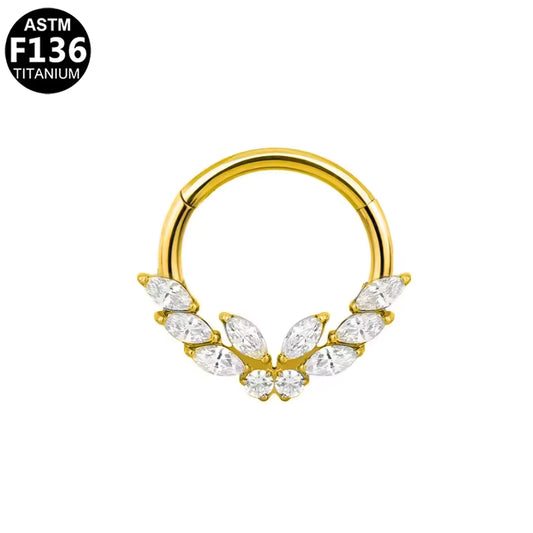 Piercing Nez Butterfly Glow Or