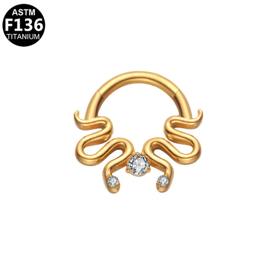 Piercing Nez Serpentina Doré