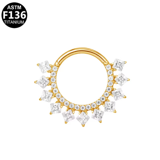 Piercing Nez Halo Princesse Doré