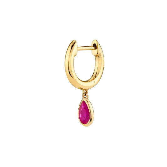 Mono Boucle Goutte Fuschia